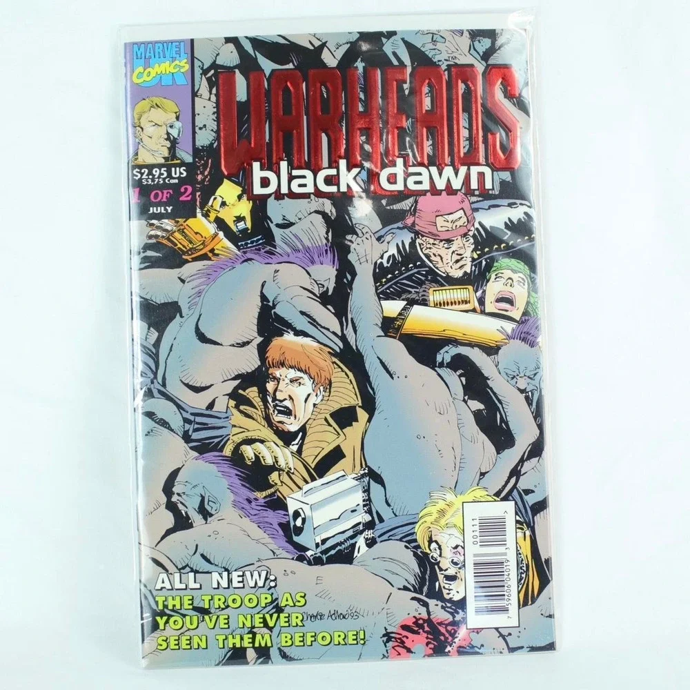 Vintage Warheads Black Dawn Comic Book Issue #1 by Marvel Comics UK